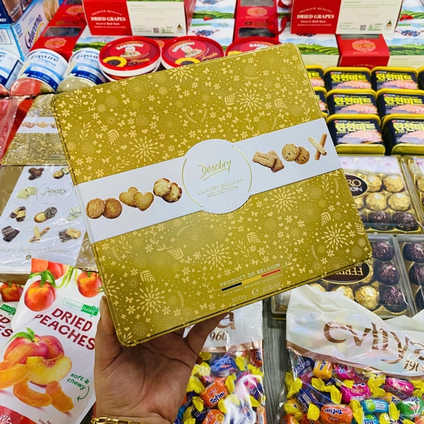 BÁNH QUY DESOBRY LUXURY BELGIAN 6 LOẠI - HỘP 300GAM