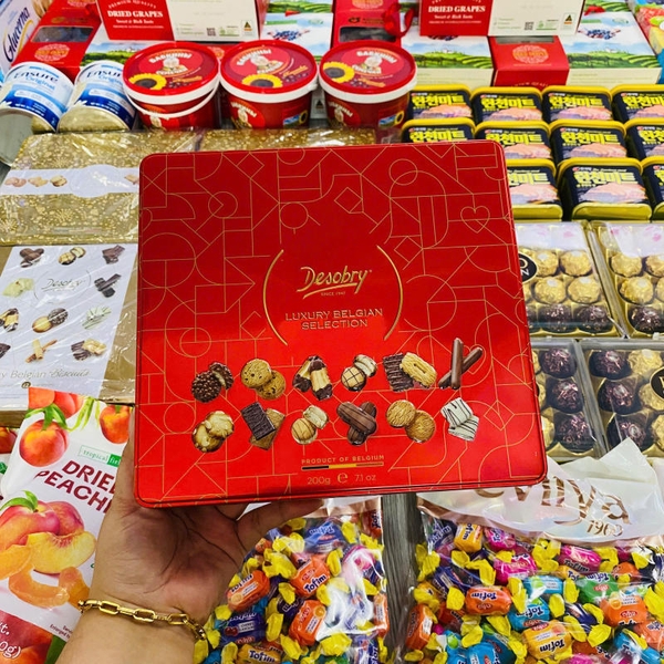 BÁNH QUY DESOBRY LUXURY BELGIAN 12 LOẠI - HỘP 200G