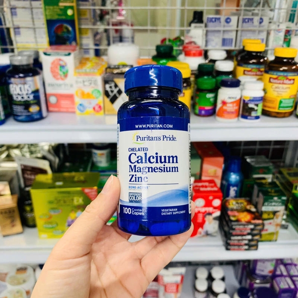 VIÊN UỐNG PURITAN'S PRIDE BỔ SUNG CALCIUM MAGNESIUM ZINC - 100 VIÊN
