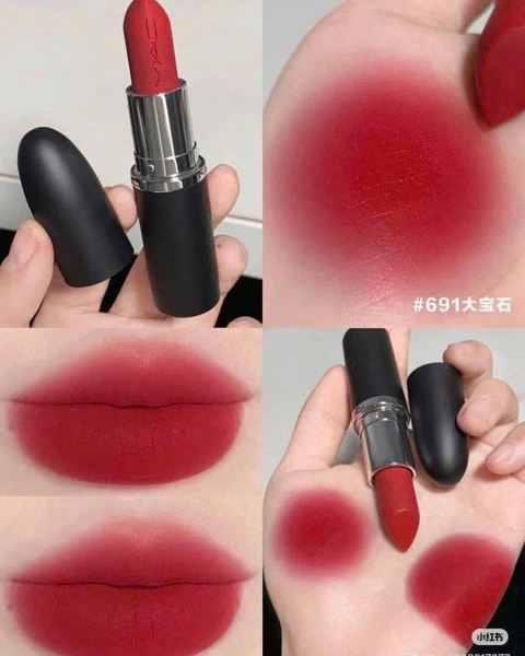 SON MAC MACXIMAL MATTE 691 RUBY WOO MÀU ĐỎ THUẦN - 3.5G