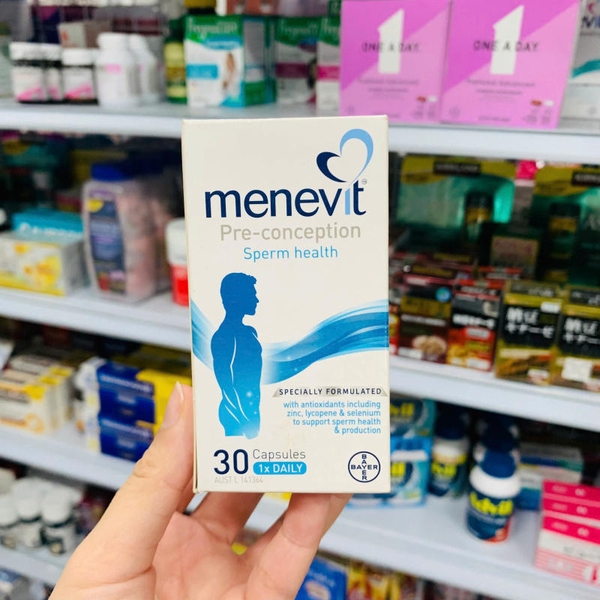 VIÊN UỐNG CẢI THIỆN VÀ NÂNG CAO CHẤT LƯỢNG TINH TRÙNG MENEVIT PRE - CONCEPTION 30 VIÊN