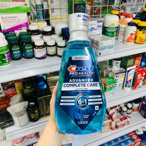 NƯỚC SÚC MIỆNG CREST PRO HEALTH ADVANCED COMPLETE CARE 6 IN 1 - 1 LÍT