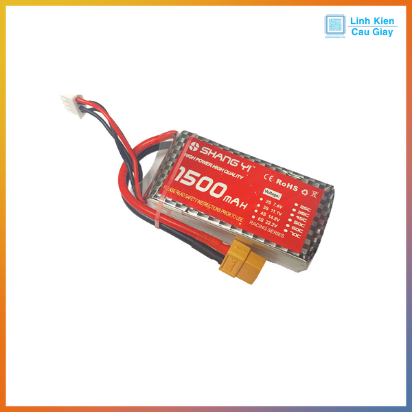 Pin Lipo 3S 4S dòng xả 25C 35C Linh kiện Cầu Giấy
