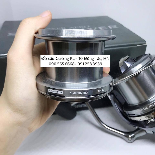 Máy Shimano Spin SA50 2 Lô | Đồ câu Cường KL