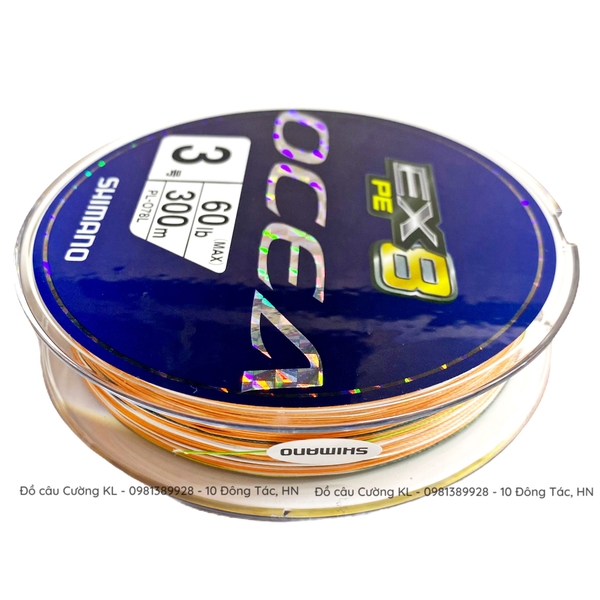 Dù Shimano OCEA EX8 PE 300m PL-078L 5 màu | Đồ câu Cường KL