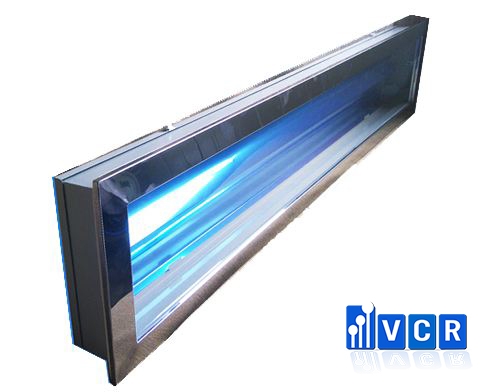 Recessed clean room lighting fixture