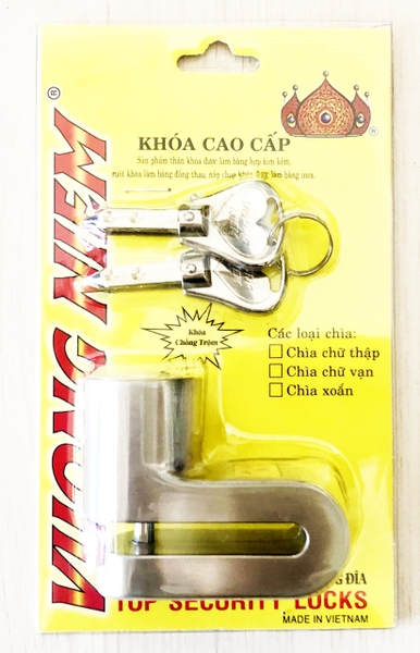 Khóa Đĩa Cao Cấp Vương Niệm - Hàng Chính Hãng