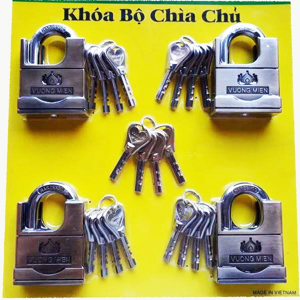 Bộ 4 ổ khóa chống cắt Vương Niệm