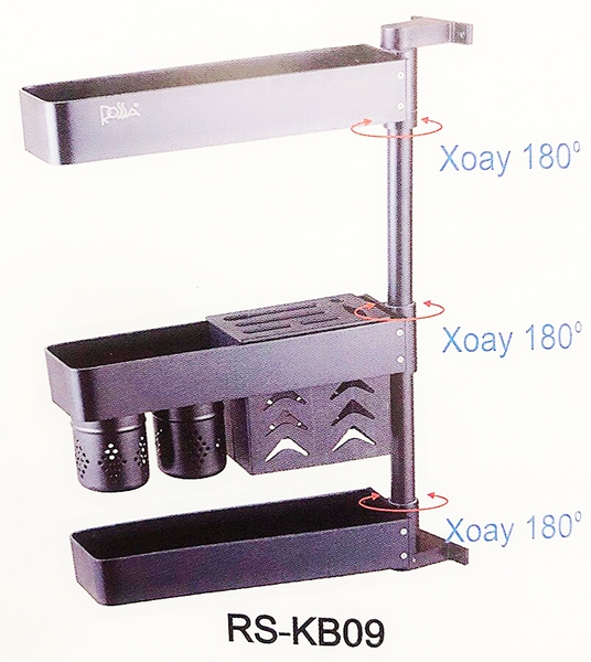 Kệ bếp KB09 đa năng xoay 180 độ