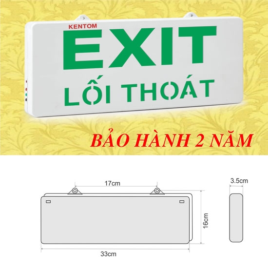 KT720 - Đèn thoát hiểm 2 mặt Kentom