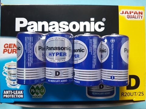 Pin Panasonic HYBER đại xanh loại D (Hộp 24 viên) R20UT/2S