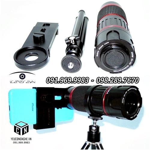 Bộ ống kính tele điều chỉnh tiêu cự 6-18x đa năng pro như lens DSLR