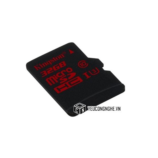 Thẻ nhớ Micro SD Kingston 32GB 90MBs đọc, 80MBs ghi hỗ trợ video 2K 4K