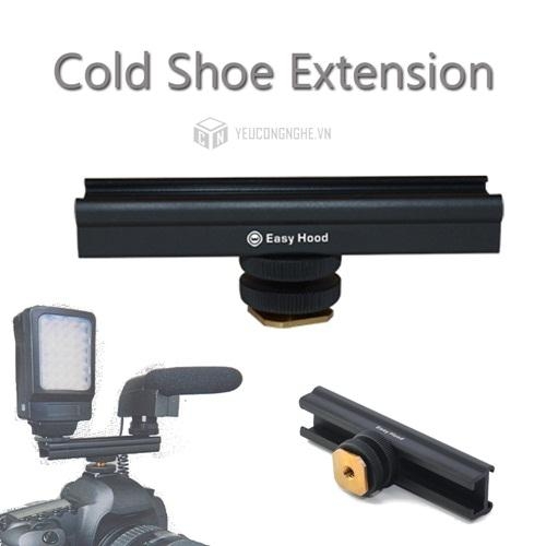 Gá cài thêm phụ kiện cho máy ảnh trượt Cold shoe extension 20cm