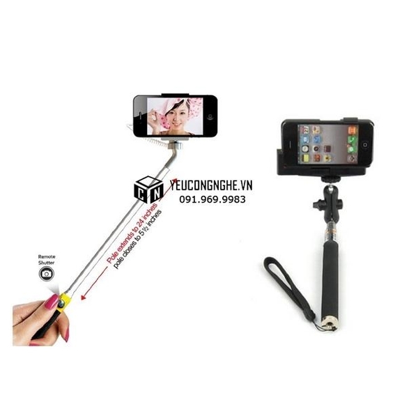 Selfie stick tay cầm tự chụp hình monopod chân máy ảnh giá rẻ