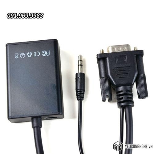 Bộ cáp chuyển đổi tín hiệu từ cổng VGA audio ra đầu HDMI