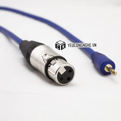 Dây cáp truyền tín hiệu đầu mic XLR ra cổng Audio 3.5mm dài 3m YX-1372B