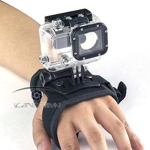 Phụ kiện hỗ trợ gài Gopro 7 8 9 10 11 đeo tay Glove-style Wrist Band Mount Strap