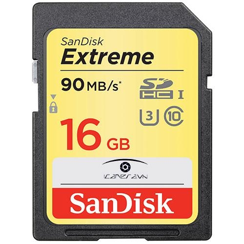 Thẻ nhớ Extreme SDHC C10 UHS-1 16GB Sandisk 90Mb/s SDSDXNE-016G-GNCIN