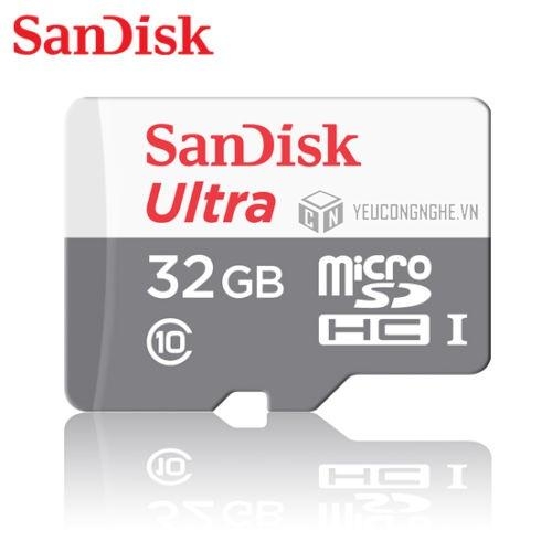 Thẻ nhớ Micro SD 32GB Sandisk tốc độ 48MB/s SDSQUNB-032G-GN3MN