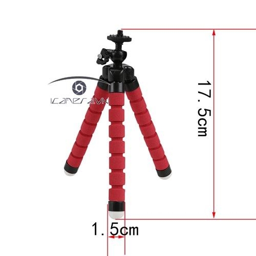 Tripod mini cho điện thoại smartphone chân máy chụp ảnh cỡ nhỏ thân xốp chân rệp