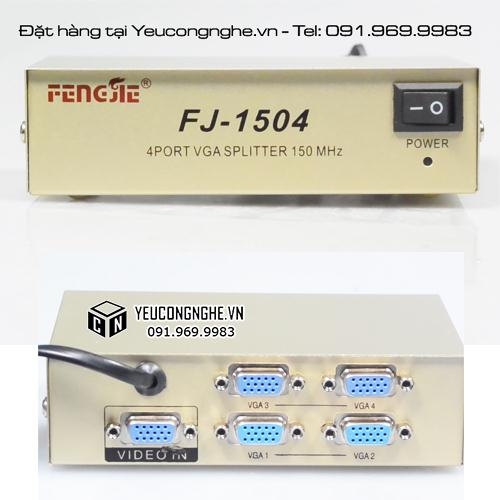 Bộ chia thiết bị cổng VGA 1 ra 4 màn hình