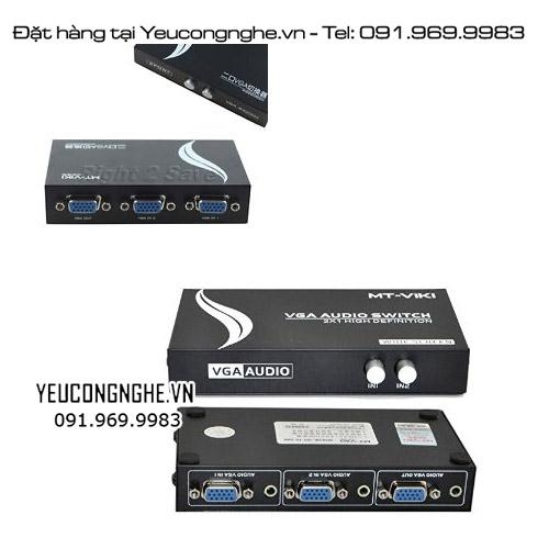 Thiết bị chuyển đổi tín hiệu 2 CPU ra 1 màn hình - 2 Port VGA Switch