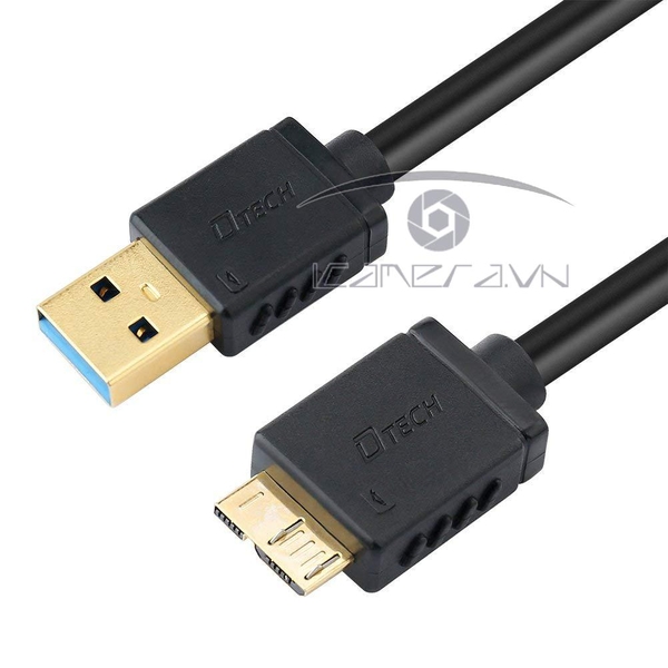 Cáp chuyển đổi micro USB Type B sang cổng USB 3.0 DTECH chiều dài 1.5m