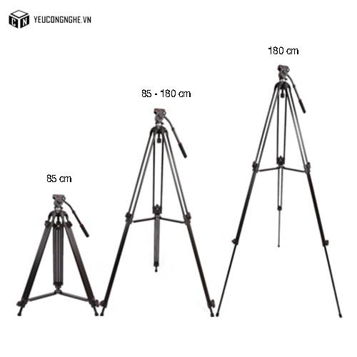 Tripod quay chụp chuyên nghiệp 180cm Jieyang 0606 -18 Carbon Fiber Manfrotto