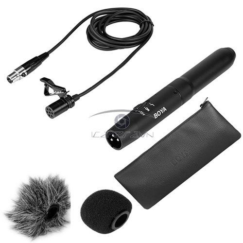 Mic gắn áo phỏng vấn XLR Cardioid Boya BY-M11C