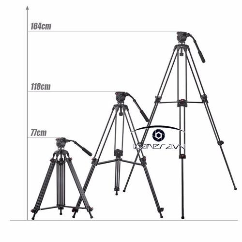 Chân máy quay chuyên nghiệp professional tripod panhead Jieyang JY-0508AM