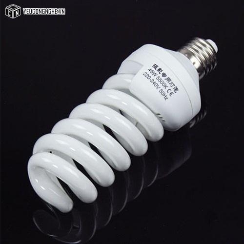 Bóng đèn xoắn ốc 45W 5500K hỗ trợ chụp ảnh trong studio