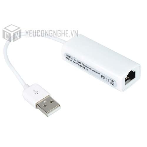 Cáp chuyển đổi USB 2.0 to Fast Ethernet Adapter