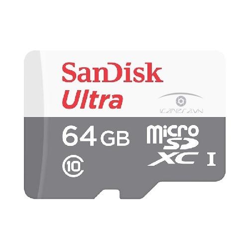 Thẻ Nhớ MicroSDXC SanDisk Ultra 64GB 100MB/s chính hãng SDSQUNS-064G-GN3MN