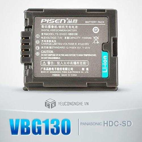 Pin sạc cho máy quay Panasonic VBG130 Pisen