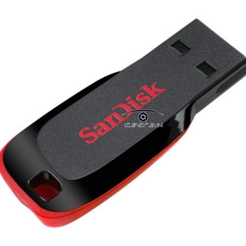 USB CZ50 màu đen viền đỏ 64GB Sandisk 2.0 SDCZ50-064G-B35