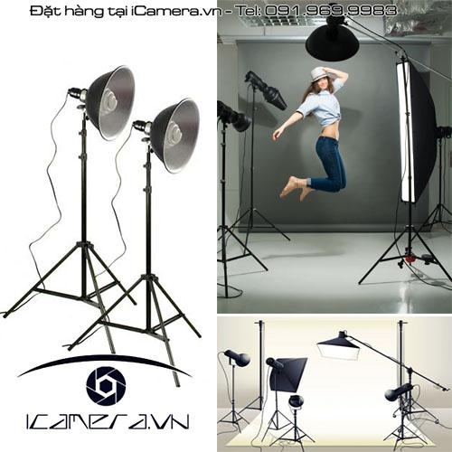 Chân đèn flash led studio light stand cỡ nhỏ