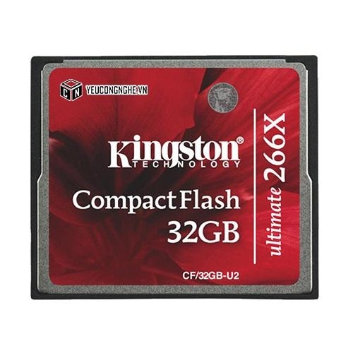 Thẻ nhớ CF 32Gb Kingston Compact Flash 266x tốc độ cao chính hãng