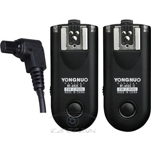 Bộ kích đèn Yongnuo RF-603II Wireless Flash Trigger cho máy ảnh Canon