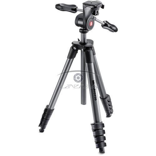 Chân máy tripod Compact Advanced nhôm đen Manfrotto