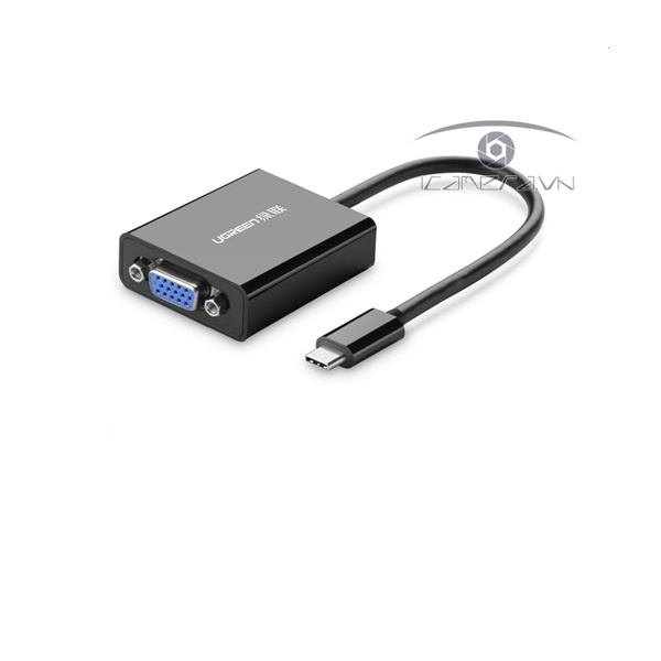 Cáp USB Type-C to VGA Ugreen 20586 hỗ trợ 1080p cao cấp