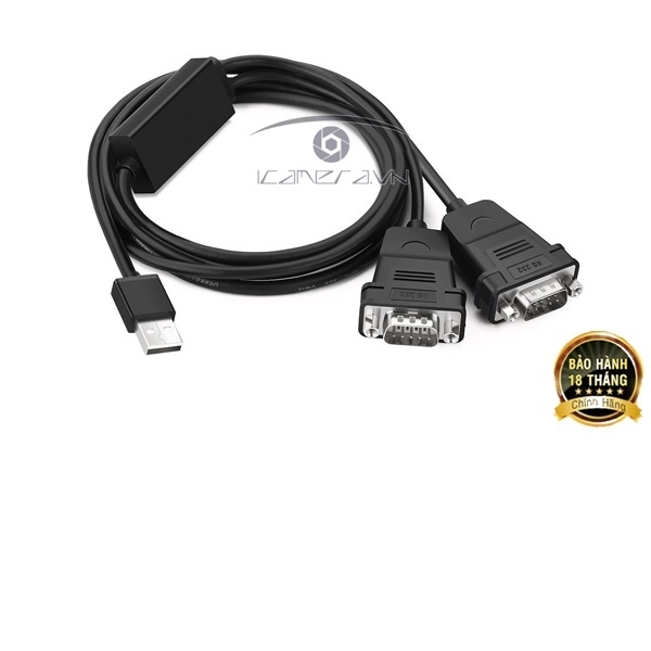Cáp USB to 2 COM ( RS232 ) chính hãng Ugreen 30769