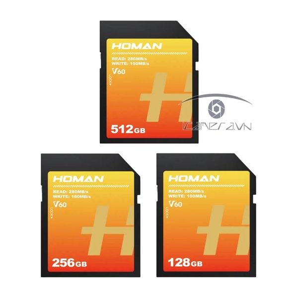Thẻ Nhớ Homan UHS-II SD Card ( V60 ) 128/256/512GB