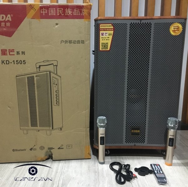 Loa kéo di động vỏ gỗ KODA KD-1505