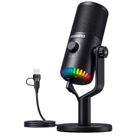 Mic thu âm MAONO DM30 RGB USB Gaming