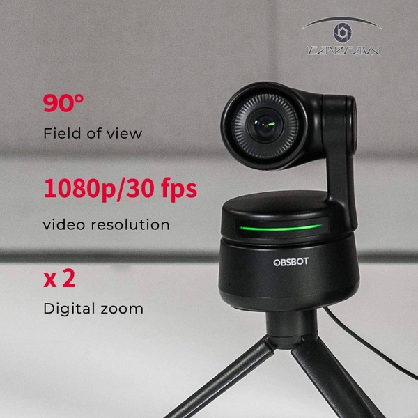 OBSBOT Tiny AI-Powered PTZ Webcam 1080P