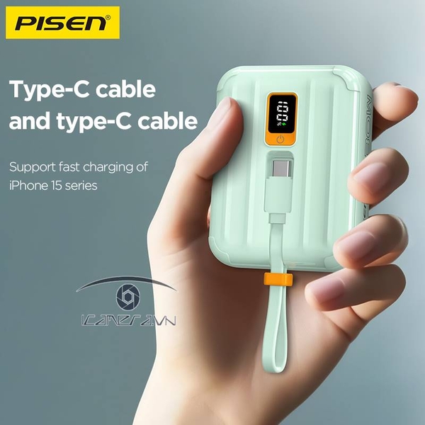 Pin dự phòng PISEN QUICK - POWERLink TINY 30W 10000mAh
