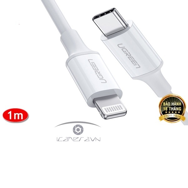 Ugreen 10493 – Cáp USB Type C to Lightning dài 1m chính hãng