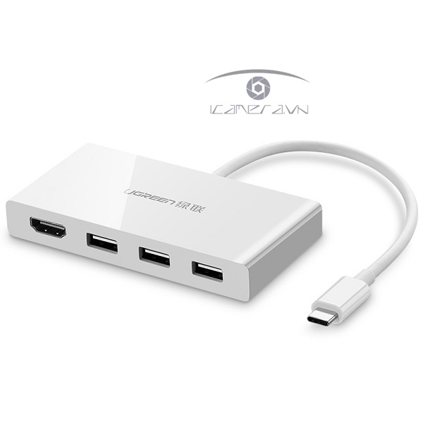 Cáp chuyển USB Type C to HDMI, hub USB 3.0 Ugreen 40374