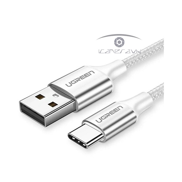 Cáp USB Type C to USB 2.0 Ugreen 60131 dài 1m bện nylon cao cấp